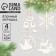Christmas tree toy New Year, 4 pcs, set, New Year