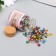 Round beads 6/0 in the bottle "Multi-colored" transparent-color 20 g