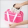 Lightning bag, external pocket, textura, pink color