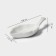 Porcelain caviar with a Magistro handle "Liszt", 9.8 × 4.2 cm, white color