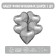 Foil ball 9 “Silver”, mini-heart, without a valve, a set of 5 pcs.