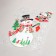 Plastic sticker "Snowman and penguin" 24x33 cm