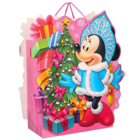 New Year. Gift package, 23x27x11.5 cm, packaging, Minnie Mouse-2