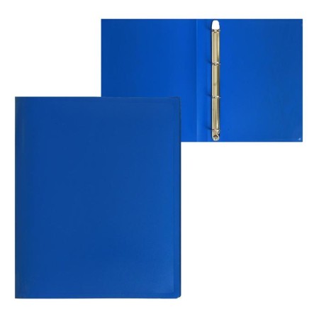Folder on 4 rings A4, Calligrata, 25 mm, 500 μm, blue