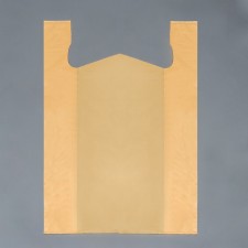 T-shirt package, polyethylene, yellow-orange 42 x 60 cm, 20 μm