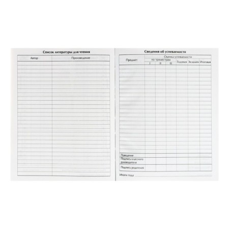 Diary for grades 5-11, "color", solid cover 7BC, glossy lamination, 48 sheets-9