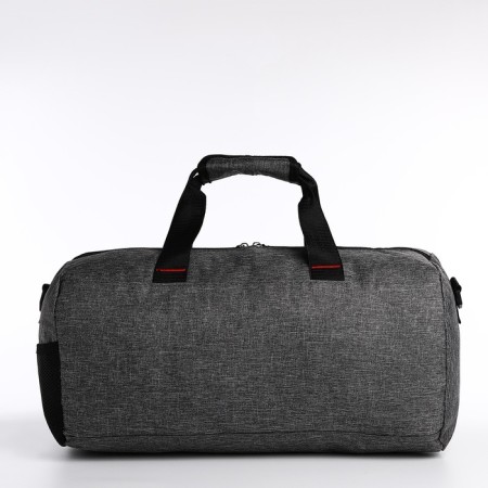 Sports bag with lightning, long belt, gray color-1