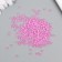 Glass beads 8/0 "matte translucent. Pink marshmallow" 10 g