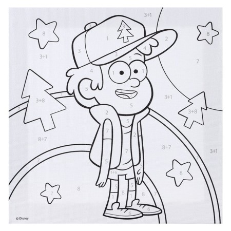 Picture on numbers for children "Dipper" 15x15 cm, gravity farz-2