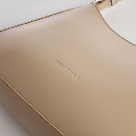 Female bag Textura, average size, beige color-5