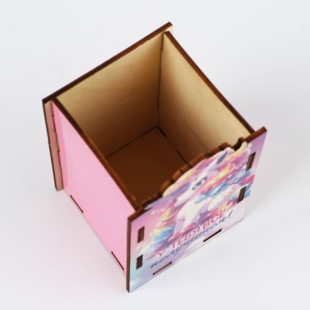 Organizer for the office "You will succeed!", The size is assembled 6.6 x 6.6 x 10.5 cm-5