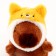 Soft toy "Kapibara", in a cat Cat, 13 cm