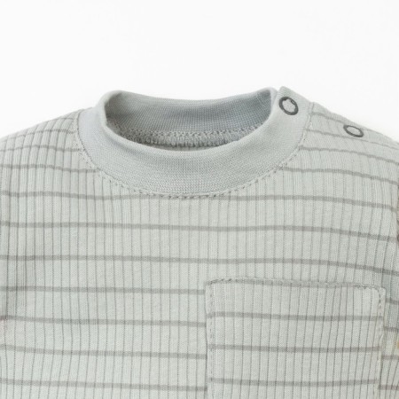 T-shirt T-shirt, I am Basic Line, height 80-86 cm, gray strip-1