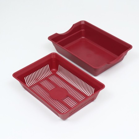 Deep toilet with a mesh of 36 x 25 x 9 cm, red-3