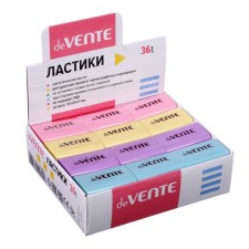 Davente Pastel Eraser, synthetics 37 x 24 x 11mm, rectangular, mix (barcode on each eraser)