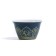 A set for a tea ceremony of 6 items per 3 people: a cup 50 ml, a kettle 280 ml, blue