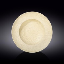 Deep plate Wilmax England Sand Stone, D = 28.5 cm, 500 ml, sandy color