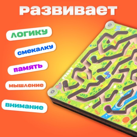 Labyrinth with a ball "Cats-mouse"-2