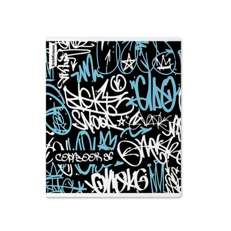 Notebook 96 sheets, cage, Erichkrause, Graffity mix-6