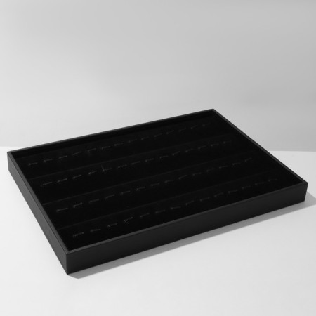 Stand for rings with hooks 56 seats, 35 × 24 × 3 cm, black color-3