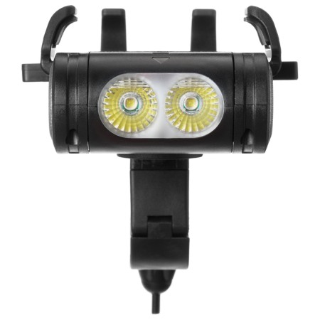 Holder for a steering wheel for a phone with functions: flashlight, sound signal, Power Bank-3