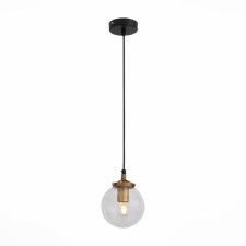 STL LUCE Sus. SL234.403.01. Varieta. 1x40 W, E27, 14x14x23 cm, black color, gold