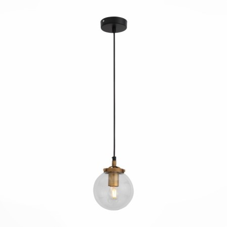 STL LUCE Sus. SL234.403.01. Varieta. 1x40 W, E27, 14x14x23 cm, black color, gold