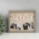 Photo frame wood with clothespins 6x10 cm "You and I" gray 2x22.5x18.5 cm