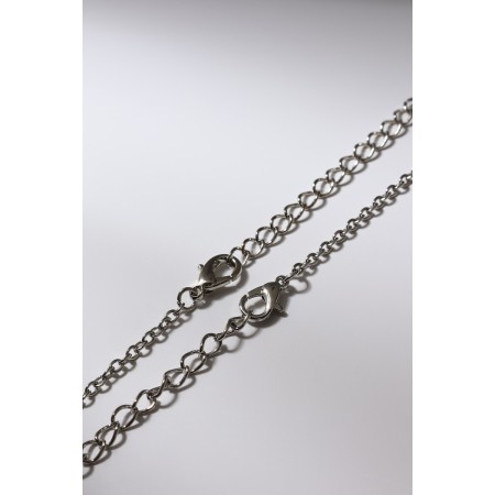 Kulons "Demetrons" Yin-Yang with rhinestones, color silver, 45 cm-3
