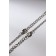 Kulons "Demetrons" Yin-Yang with rhinestones, color silver, 45 cm