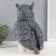 Figure "Owl Big with ears" (gray), 27 x17 x 19.5 cm