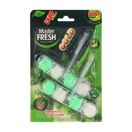 Master Fresh toilet Block, Duo Effect 5B1 Gold formula, needles, 2 pcs