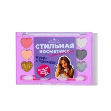 A set of children's shadows for the eyelids 15 centers, 5 with sparkles, 10 matte + 2 applicators