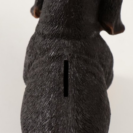 The piggy bank "Dachshund" is 19 cm height, width 11 cm, length 23 cm.-5