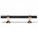 Cappio pk106 bracket handle, m/o 96 mm, d = 12 mm, plastic, graphite/gold color