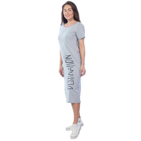 Female dress, size 44, gray-gray color-2