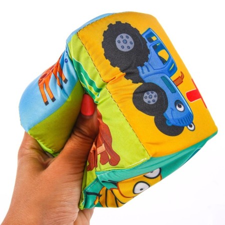 Soft toy “Blue Tractor: Learn the Alphabet”, Cubes, 6 pcs, 10 × 10 cm-1
