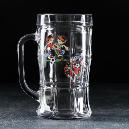 Beer Mug "World Football", 500 ml, MIX drawing