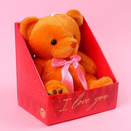 Soft toy I love you, bear-4