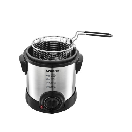 Fritten KitFort KT-2009, 1000 W, 1 L, Cord 0.92 m, silver-2