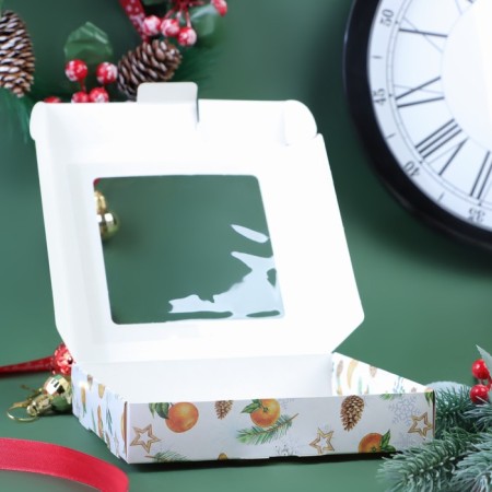 Self -assembly box "New Year's mood", 16 x 16 x 3 cm, 1 pc.-3