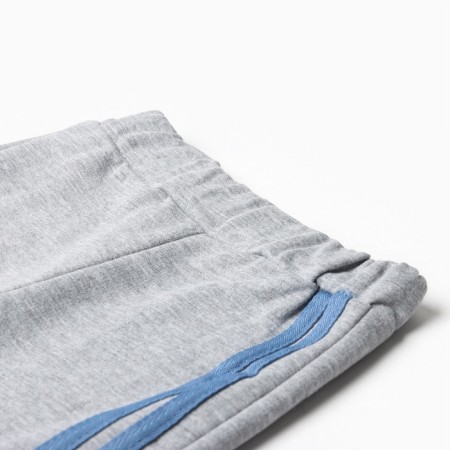 Kit for children (sweatshirt/pants), blue color, height 68 cm-3