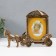 Photo frame plastic 10x15 cm "Wagon with a horse" Bronze 25.8x2.5x19.8 cm