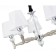 Suspended lamp 6x60W E27, size 76x76x84.5 cm