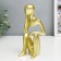Souvenir Polystone "Abstraction - expectation" gold 19x6x8 cm