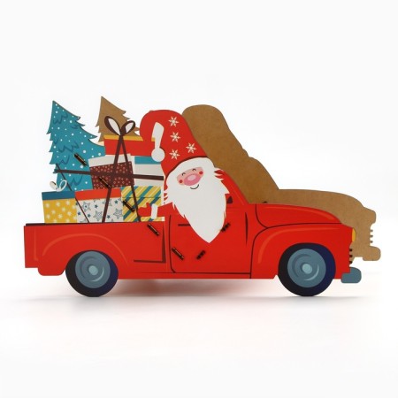 Organizer for bottles "Santa Claus in the car"-2
