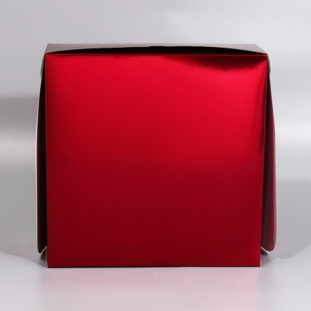 Capcake box, confectionery packaging with a window, 9 burgundy cells, 25 x 25 x 10 cm-3