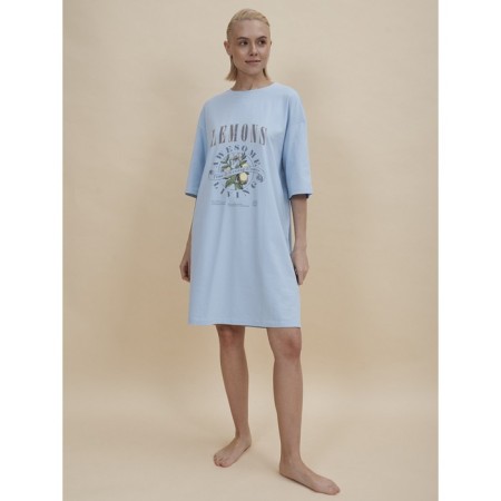 Women's dress, size l, blue color-5