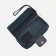 Women's wallet with a zipper, with a pen, green color
