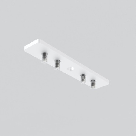 The connector is a straight line for the round low -profile busbar Exility, white-1